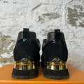 Louis Vuitton Black Brown Monogram Runaway Sneaker Sz 6.5 (39)