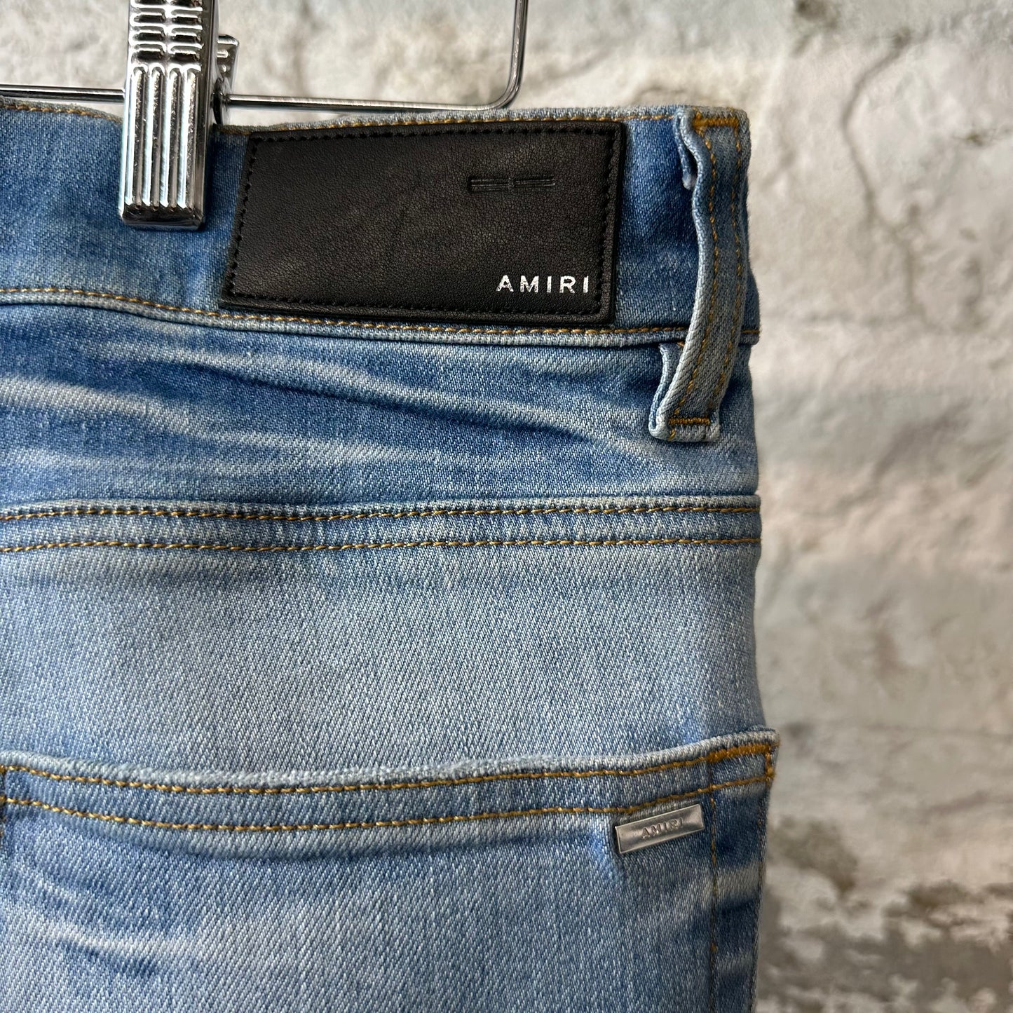 Amiri MX1 Blue Crystal Blue Denim Jeans Sz 32