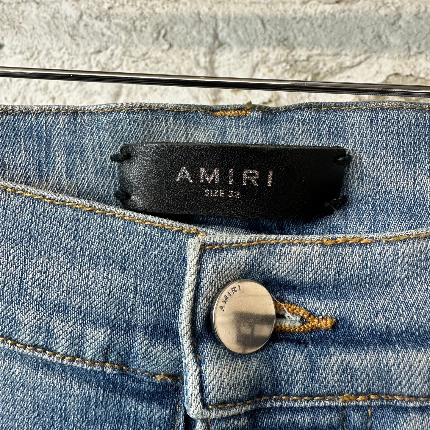 Amiri MX1 Blue Tie Dye Blue Denim Jeans Sz 32