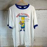 Bart Simpson Under Achiever White Tee Sz L