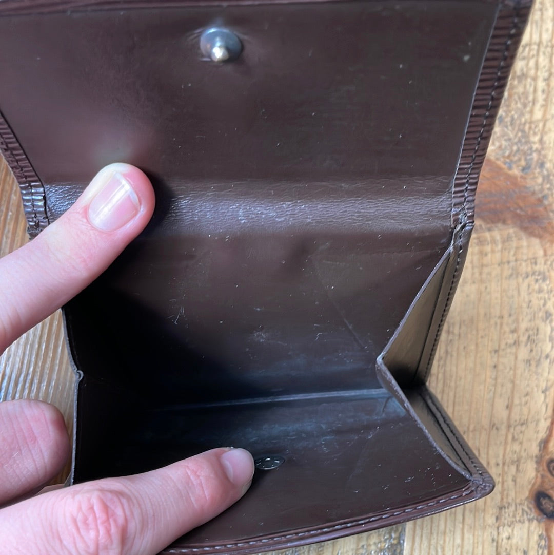 Louis Vuitton Brown Epi Compact Wallet