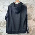 Louis Vuitton Sleeve Repeat Logo Black Hoodie Sz XL