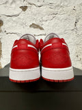 Air Jodan 1 Low Gym Red White Sz 10.5