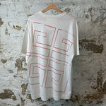 Givenchy Red Star Spell T-shirt White Sz M