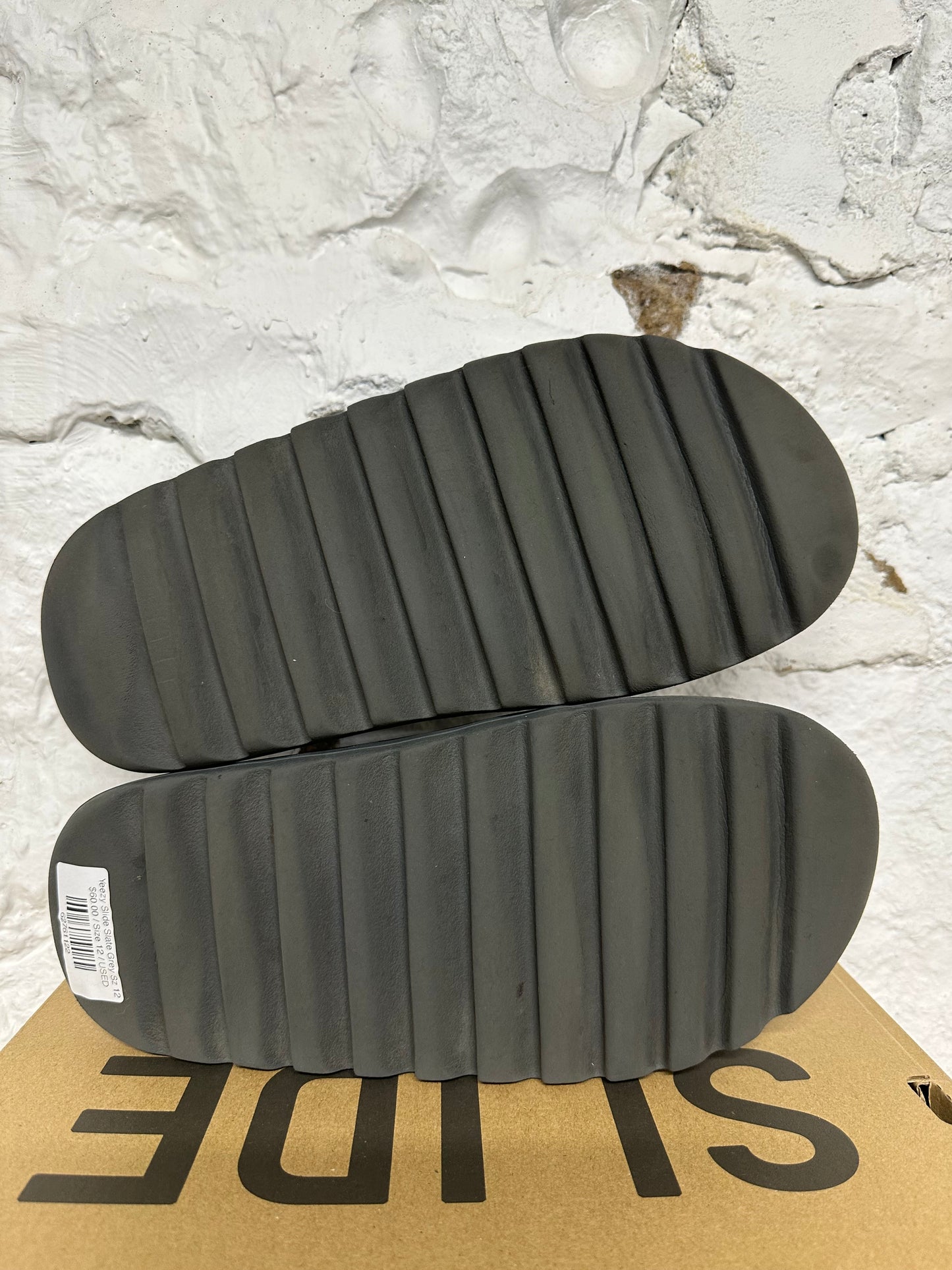Yeezy Slide Slate Grey Sz 12