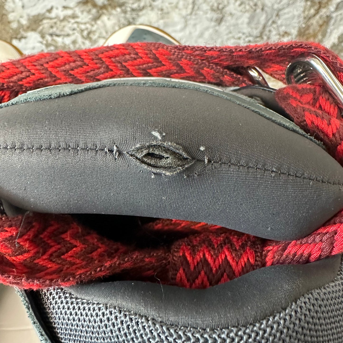 Lanvin Curb Red Lace Dark Blue Sneaker Sz 9 (42)