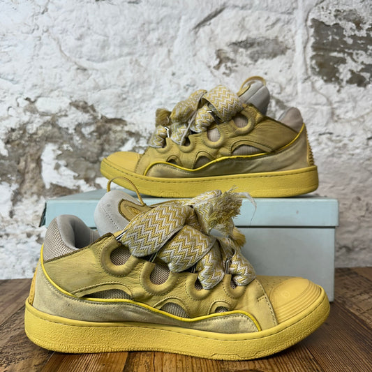 Lanvin Curb Yellow Grey Sneaker Sz 11 (44)