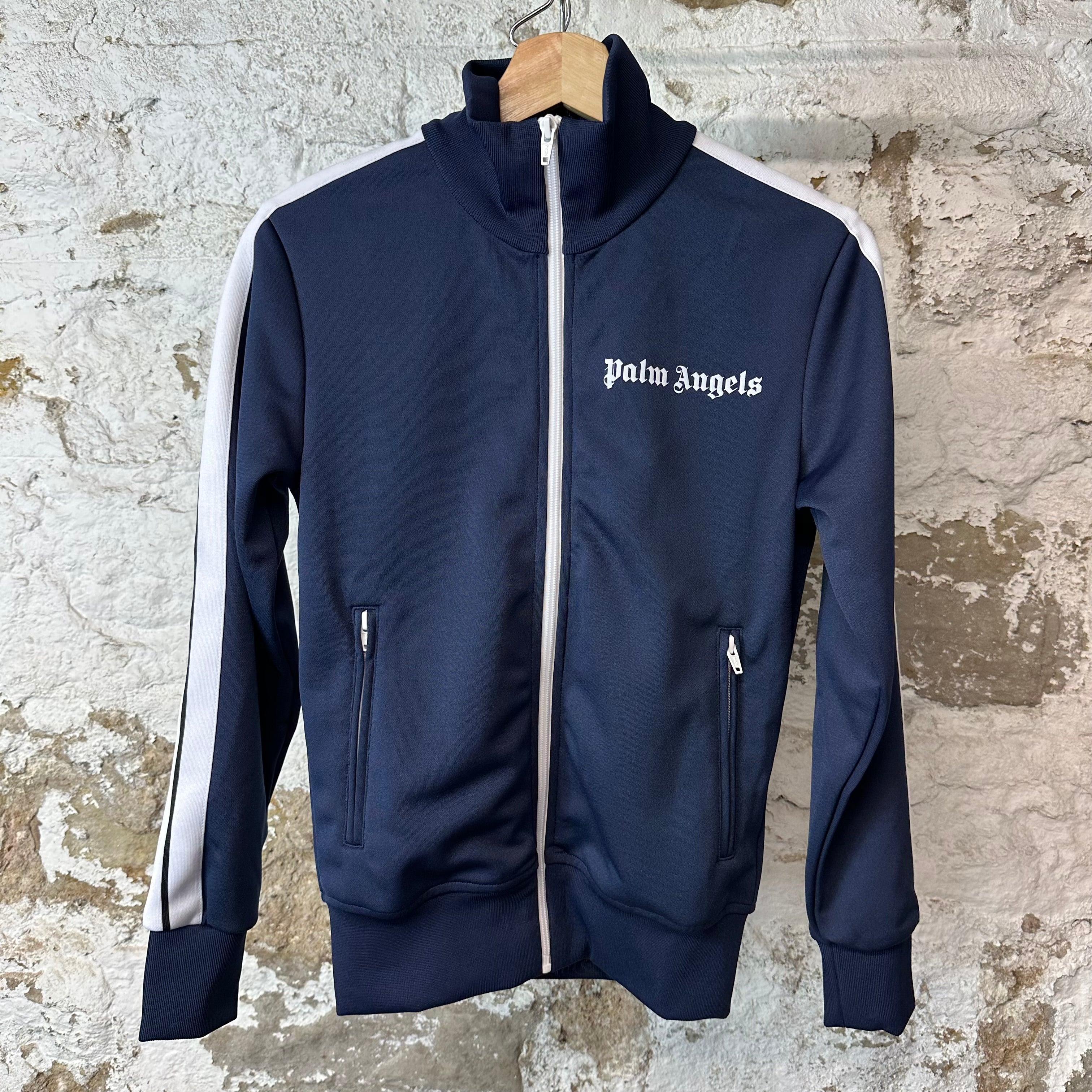 Palm Angels Navy White Track Jacket NEW