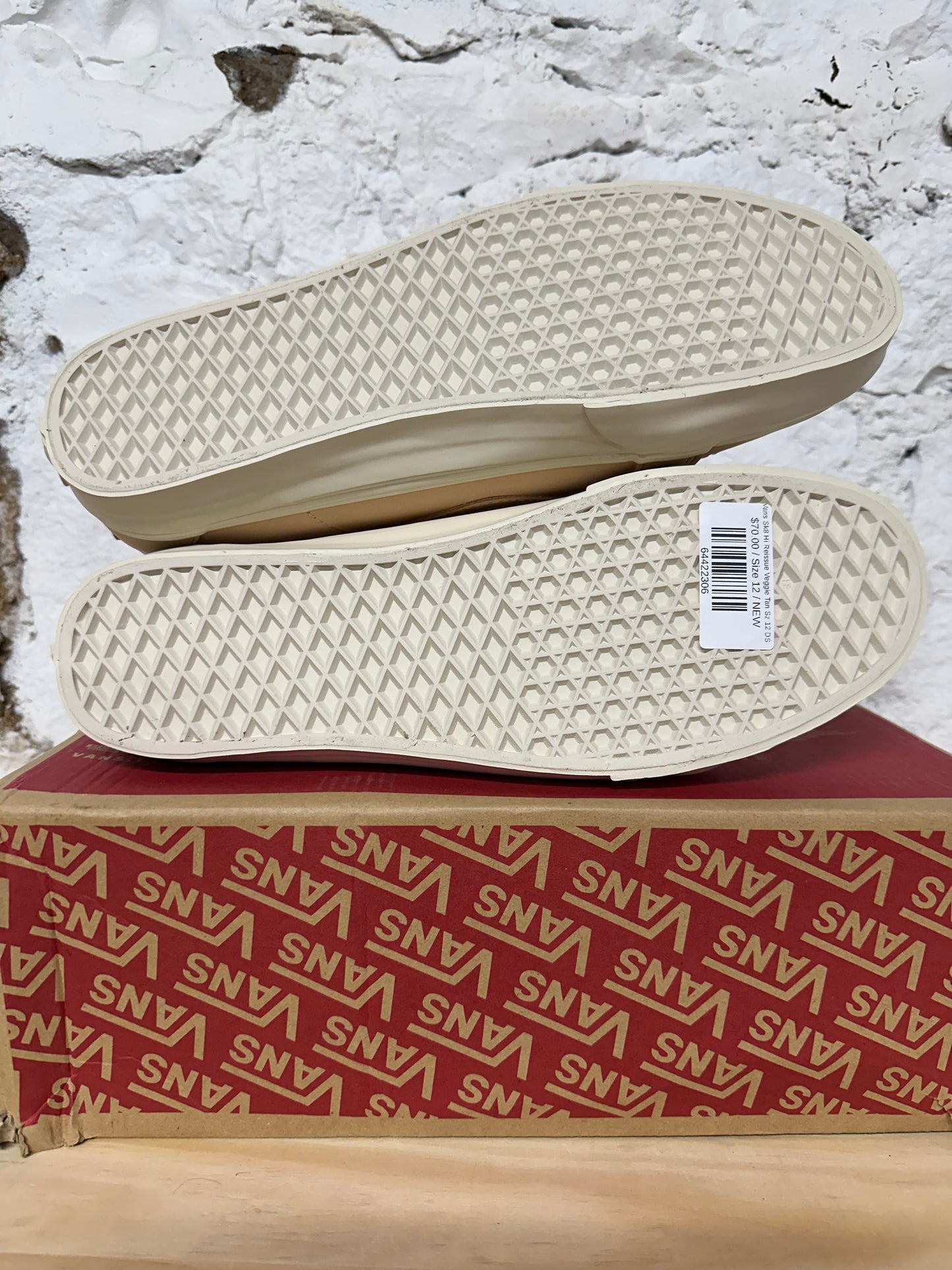 Vans Sk8 Hi Reissue Veggie Tan Sz 12 DS
