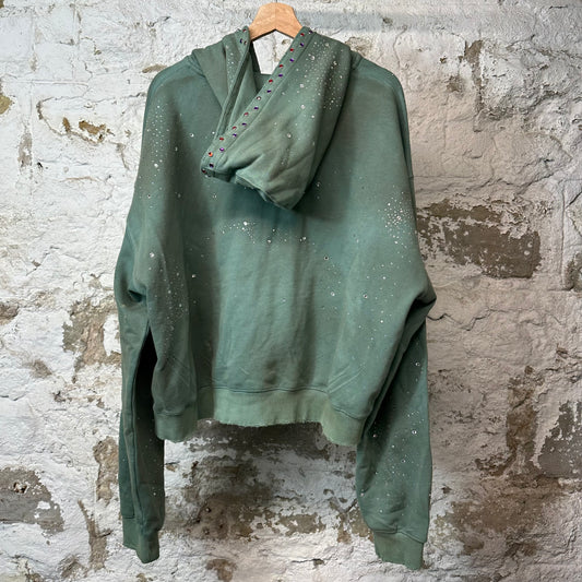 Vale Classico Zip Up Hoodie Green Sz XL