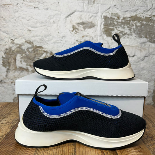 Dior B25 Blue Black White Zipper Sneaker Sz 9 (42)
