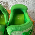 Louis Vuitton Neon Green Trainer Sz 10.5 (9LV)