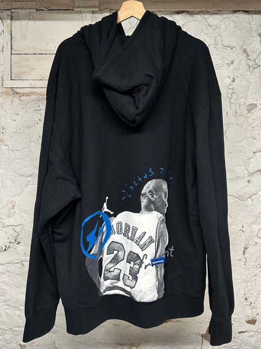 Jordan Fragment Travis Scott Black Hoodie Sz XXL
