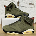 Air Jordan 6 Travis Scott Olive Sz 9