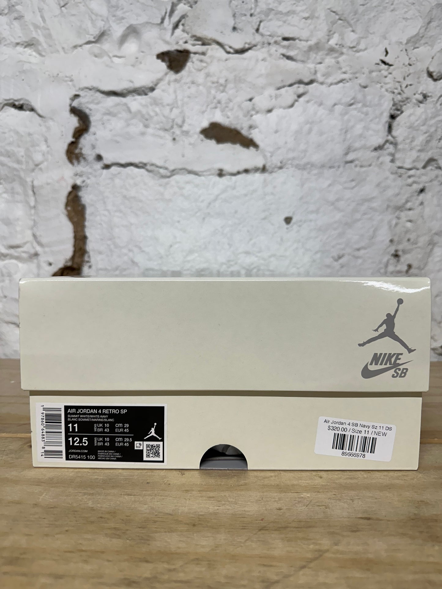 Air Jordan 4 SB Navy Sz 11 DS