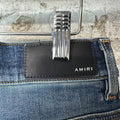 Amiri Knee Hole Dark Blue Denim Jeans Sz 30