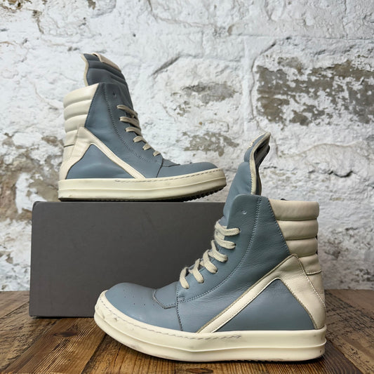 Rick Owens High Geobasket Pale Blue Milk Sneaker Sz 4.5 (36)