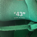 Off-White Out Of Office Green White Sneaker Sz 10 (43)