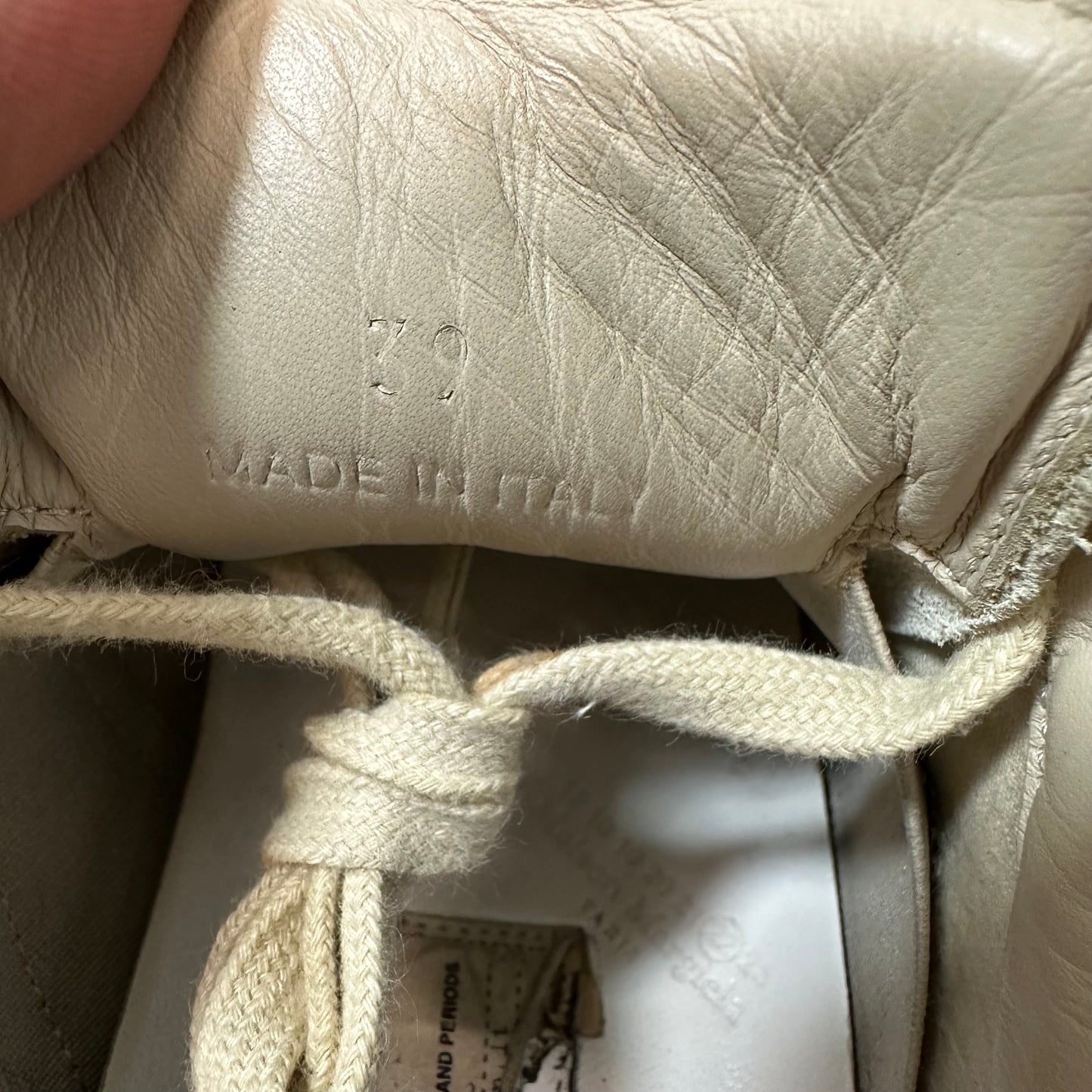 Maison Margiela Replica Grey White Orange Sneaker Sz 6.5 (39)
