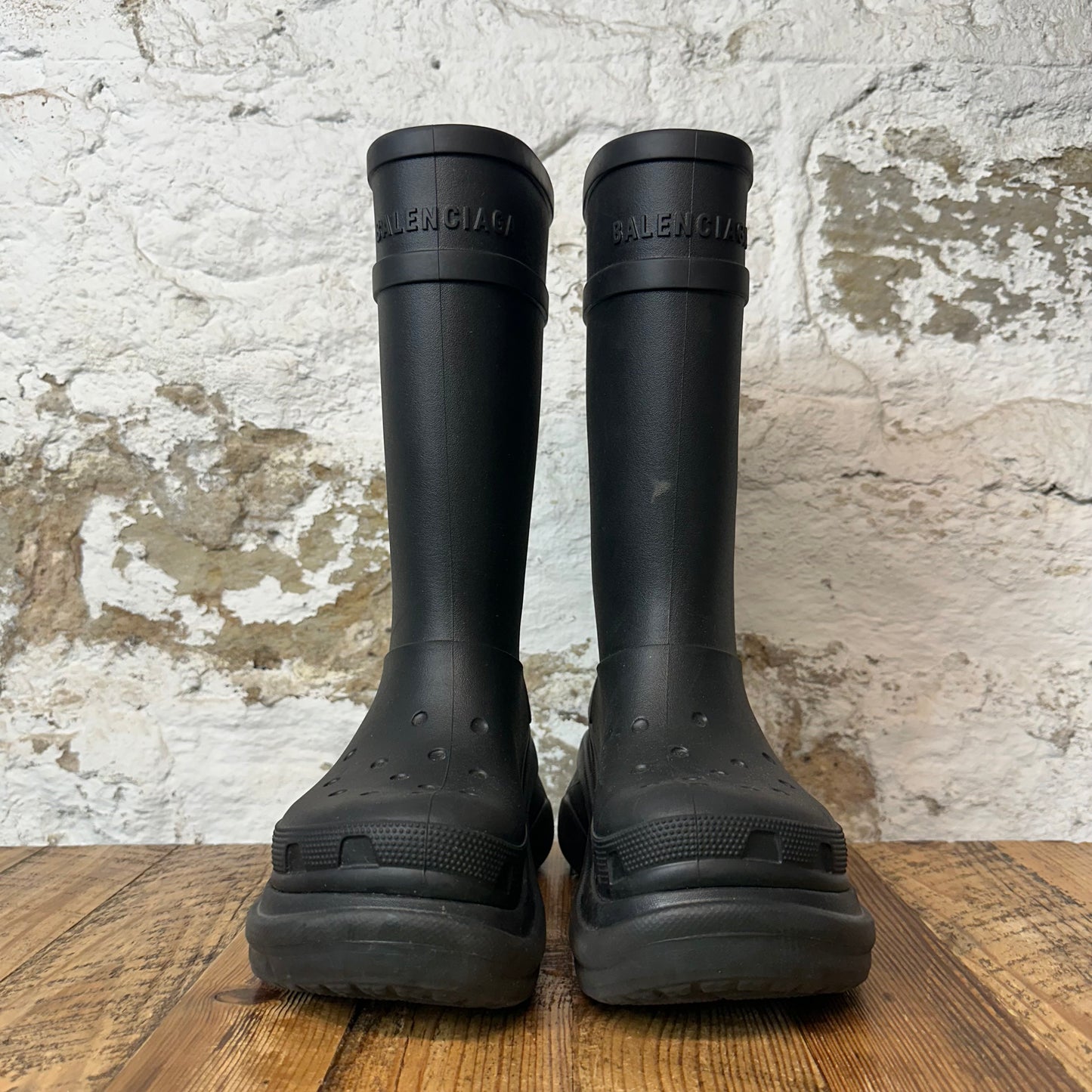 Balenciaga Black Croc Boot Sz 7 (40) No Box