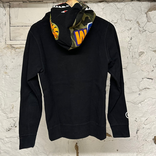 Bape Green Camo Black Shark Hoodie Sz S