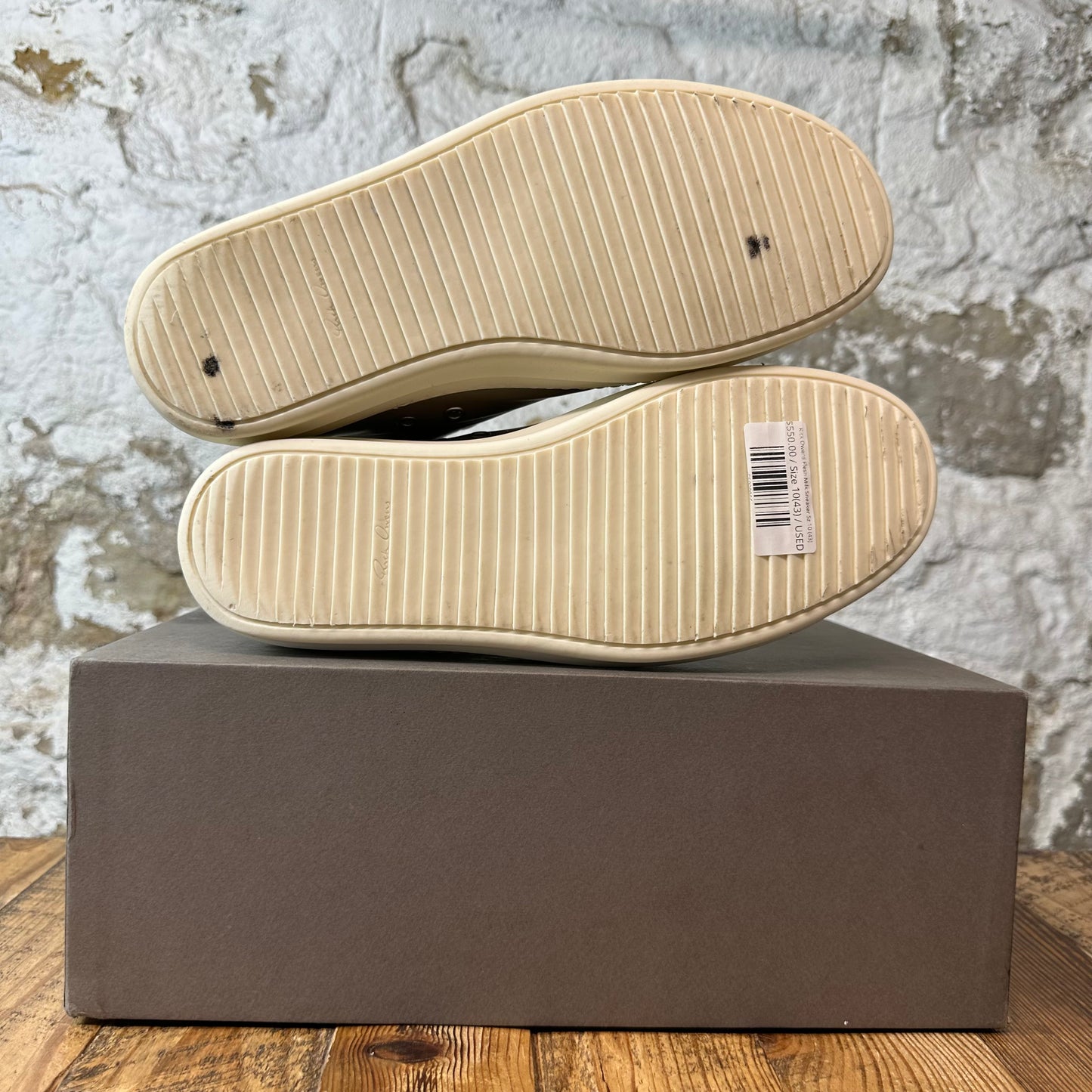 Rick Owens Flesh Milk Sneaker Sz 10 (43)