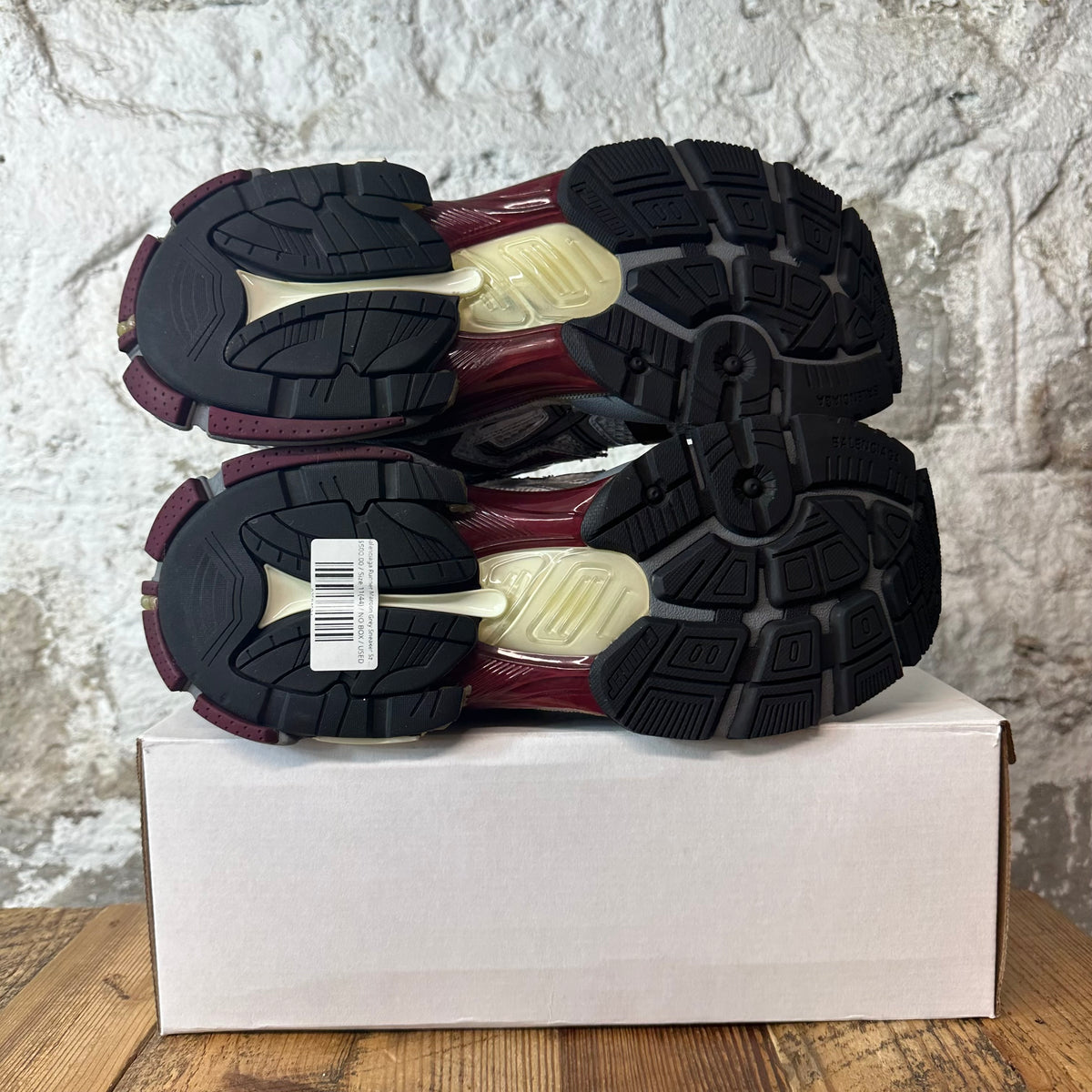 Balenciaga Runner Maroon Grey Sneaker Sz 11 (44)