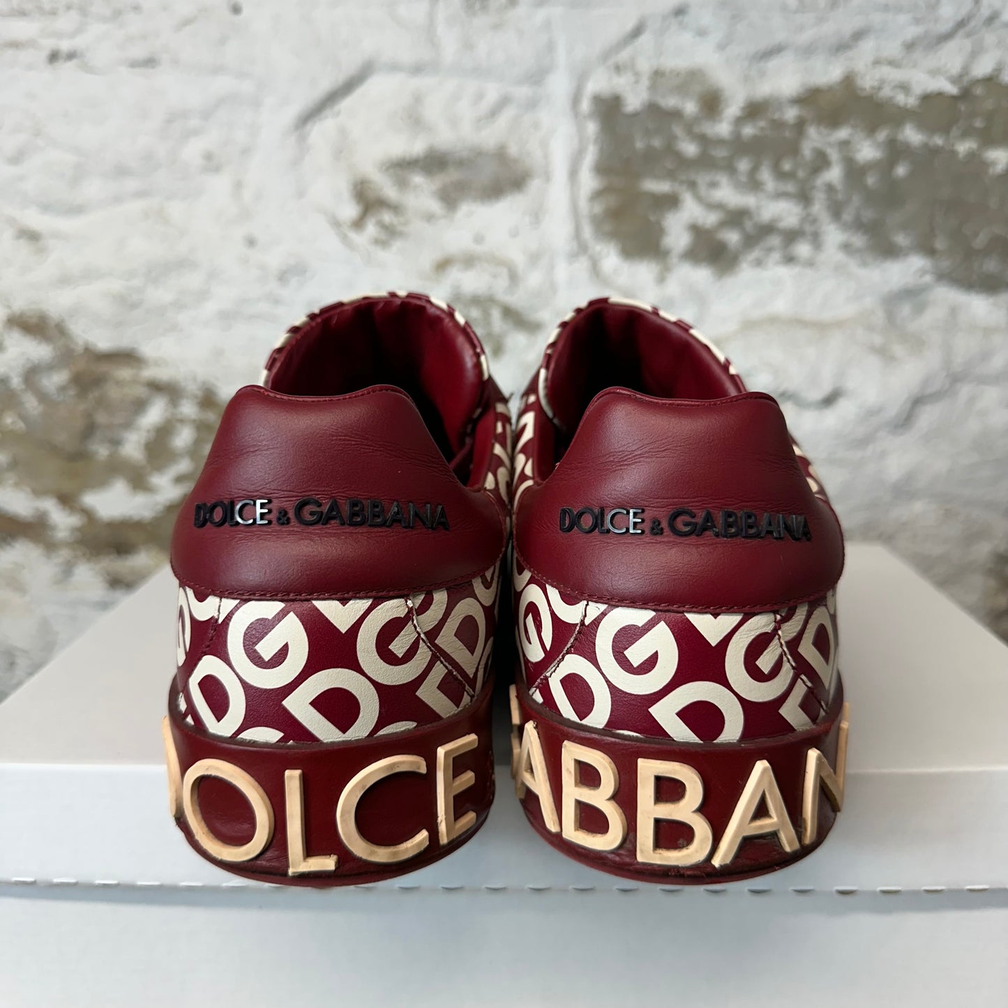 Dolce Gabbana Portofino DG Mania Red Sneaker Sz 10.5