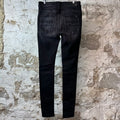 Amiri MX1 Multicolor Paisley Thrasher Black Denim Jeans Sz 32