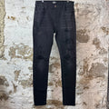 Amiri Old English Spell Black Denim Jeans Sz 34