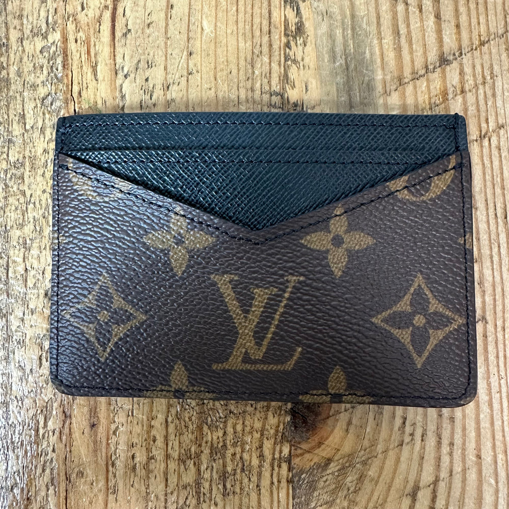 Louis Vuitton Black Brown Monogram Neo Card Holder W/ Box