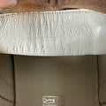 Gucci Black GG Embossed Monogram Slip On White Sneaker Sz 7.5