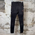 Amiri Multicolor Paint Splatter Black Denim Jeans