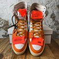 Off-White Court 3.0 Orange White Sneaker Sz 12 (45)