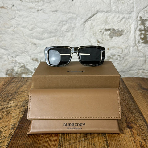 Burberry Gray Plaid Sunglasses