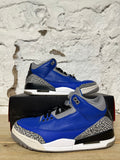 Air Jordan 3 Varsity Royal Cement Sz 8
