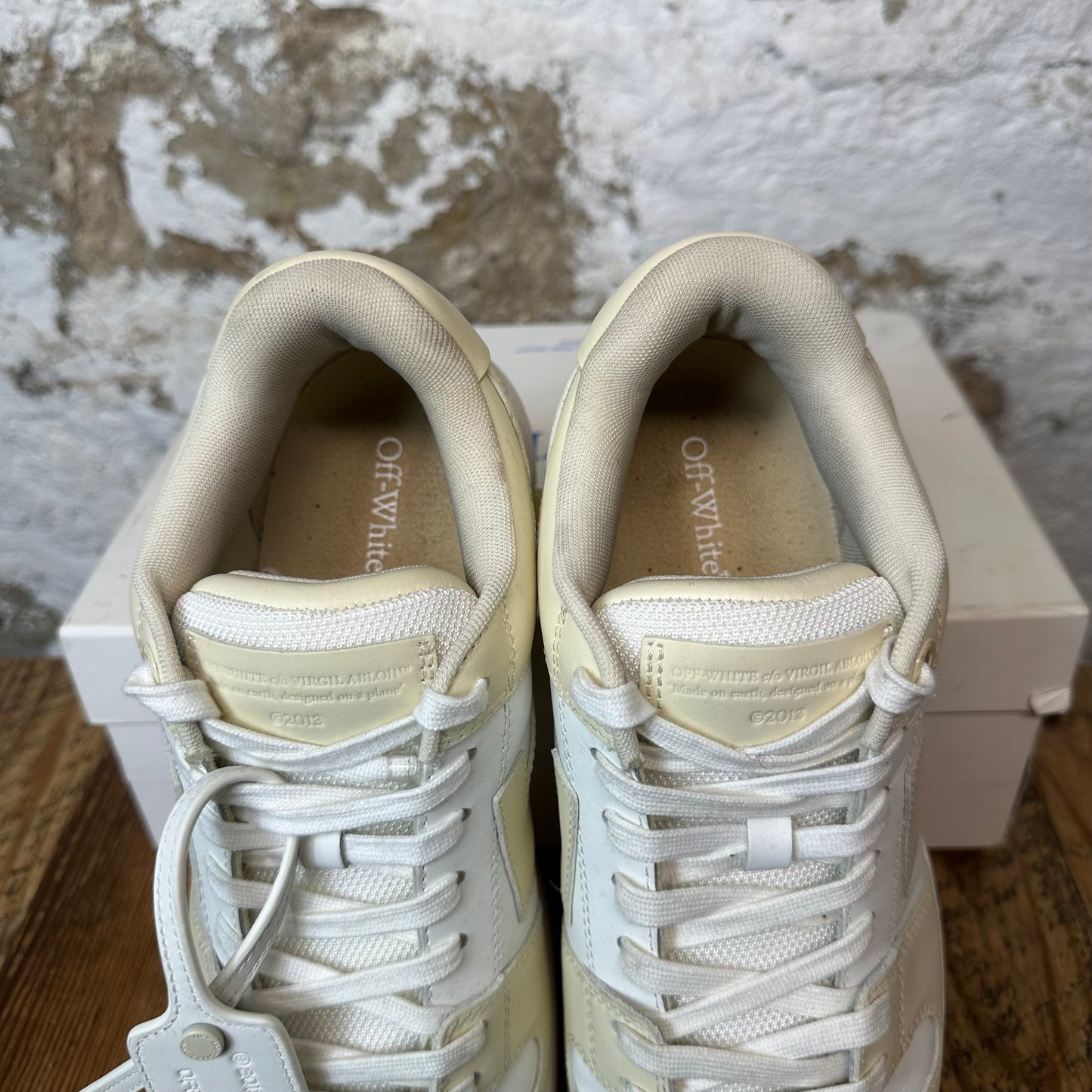 Off White Out Of Office Natural White Sneaker Sz 11 (44)
