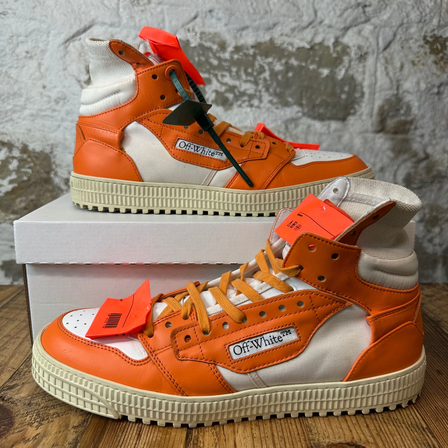 Off-White Court 3.0 Orange White Sneaker Sz 12 (45)