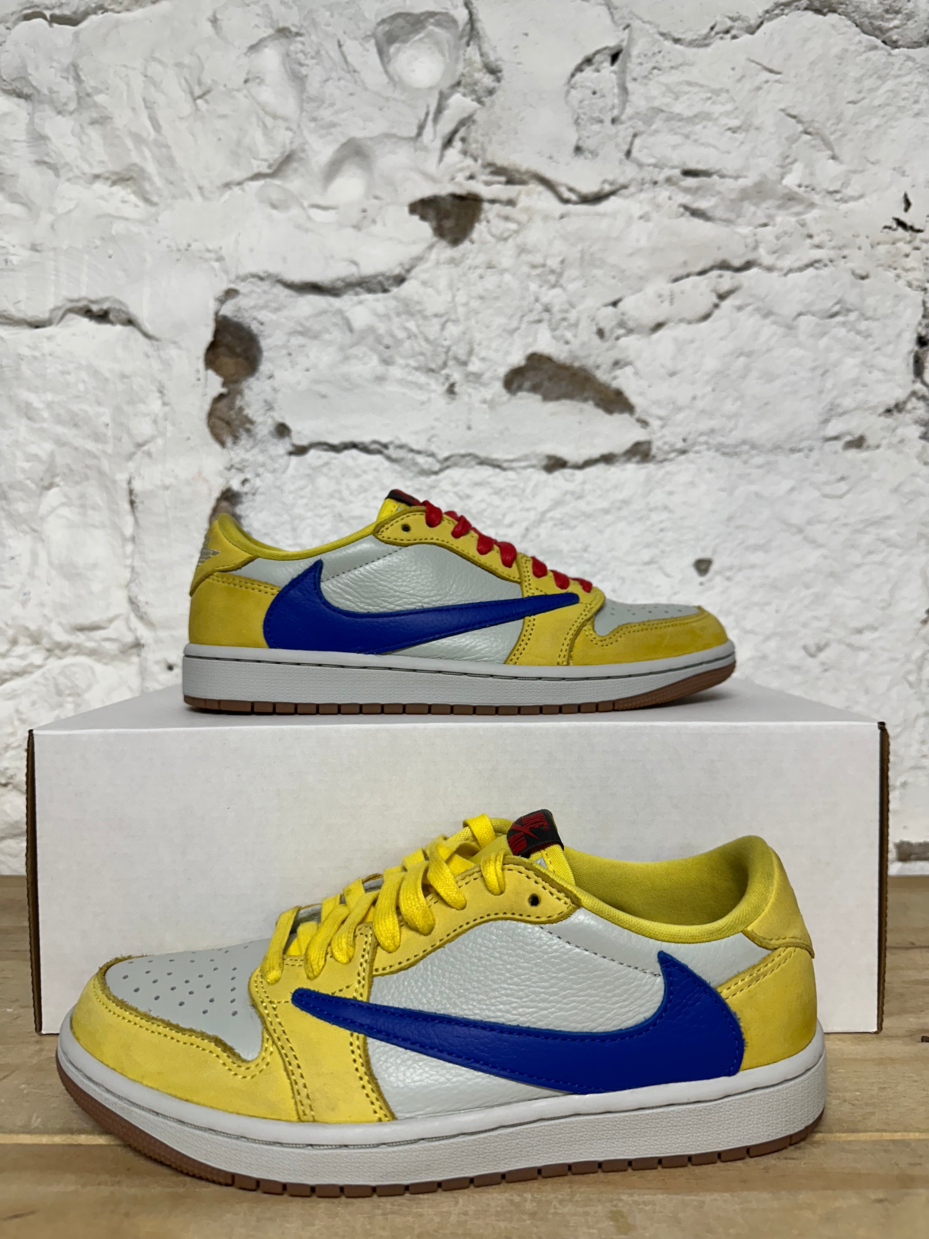 Air Jordan 1 Low Travis Scott Canary Sz 6.5 (8W)