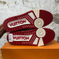 Louis Vuitton Red White Strap Trainer Sneaker Sz 10 (8.5LV)