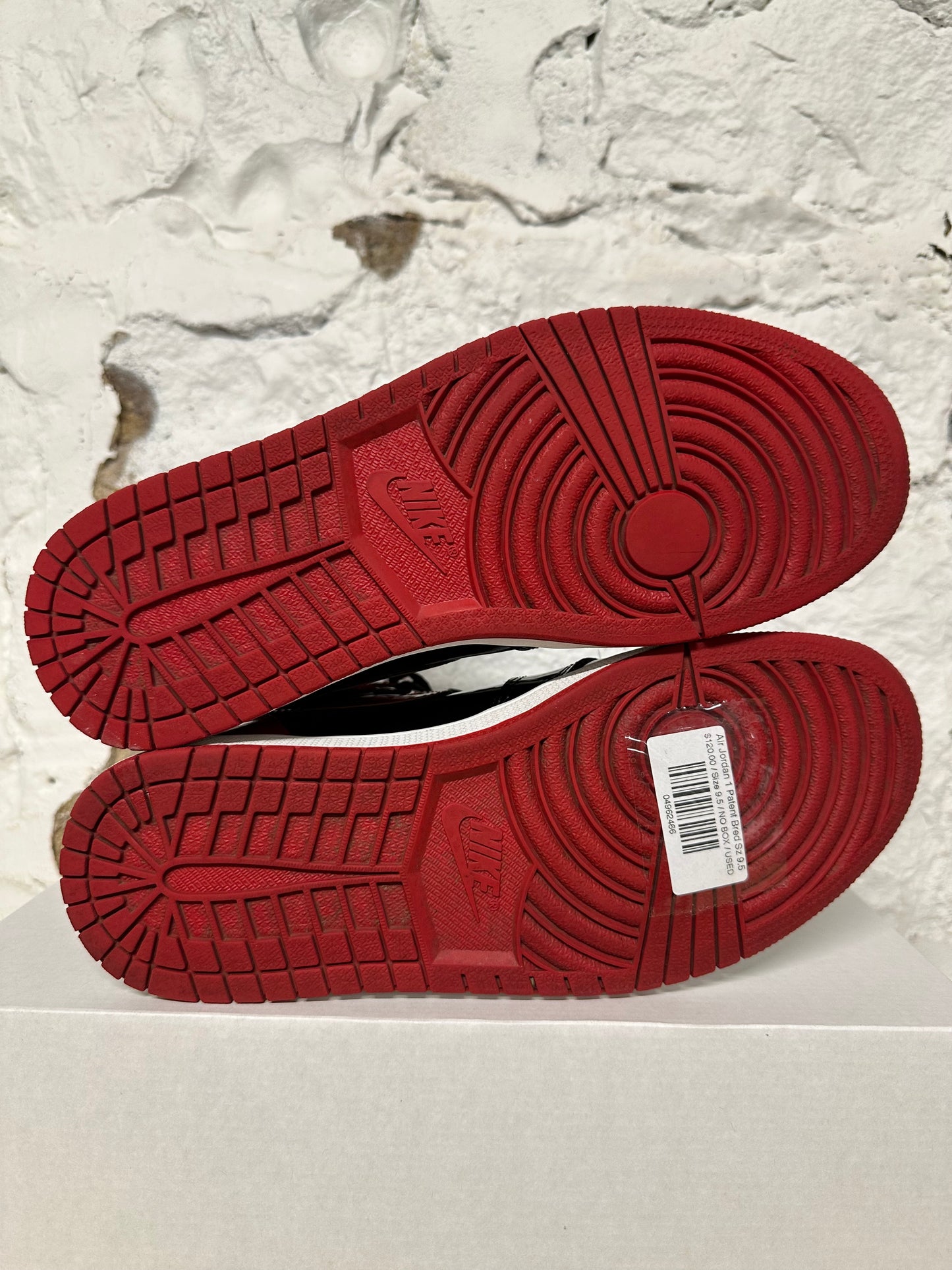 Air Jordan 1 High Patent Bred Sz 9.5