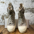 Rick Owens High Grey Canvas Milk Sneaker Sz 9 (42)