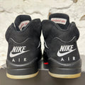 Air Jordan 5 Black Metallic Reimagined Sz 9.5