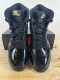 Air Jordan 1 High Black Metallic Gold Sz 4Y