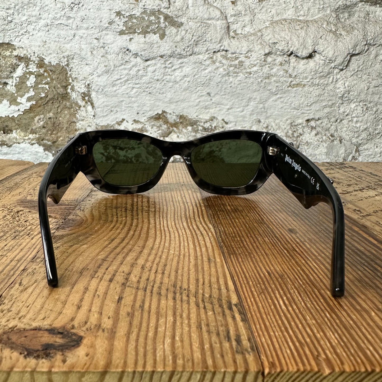 Palm Angels Black Spellout Sunglasses W/ Box