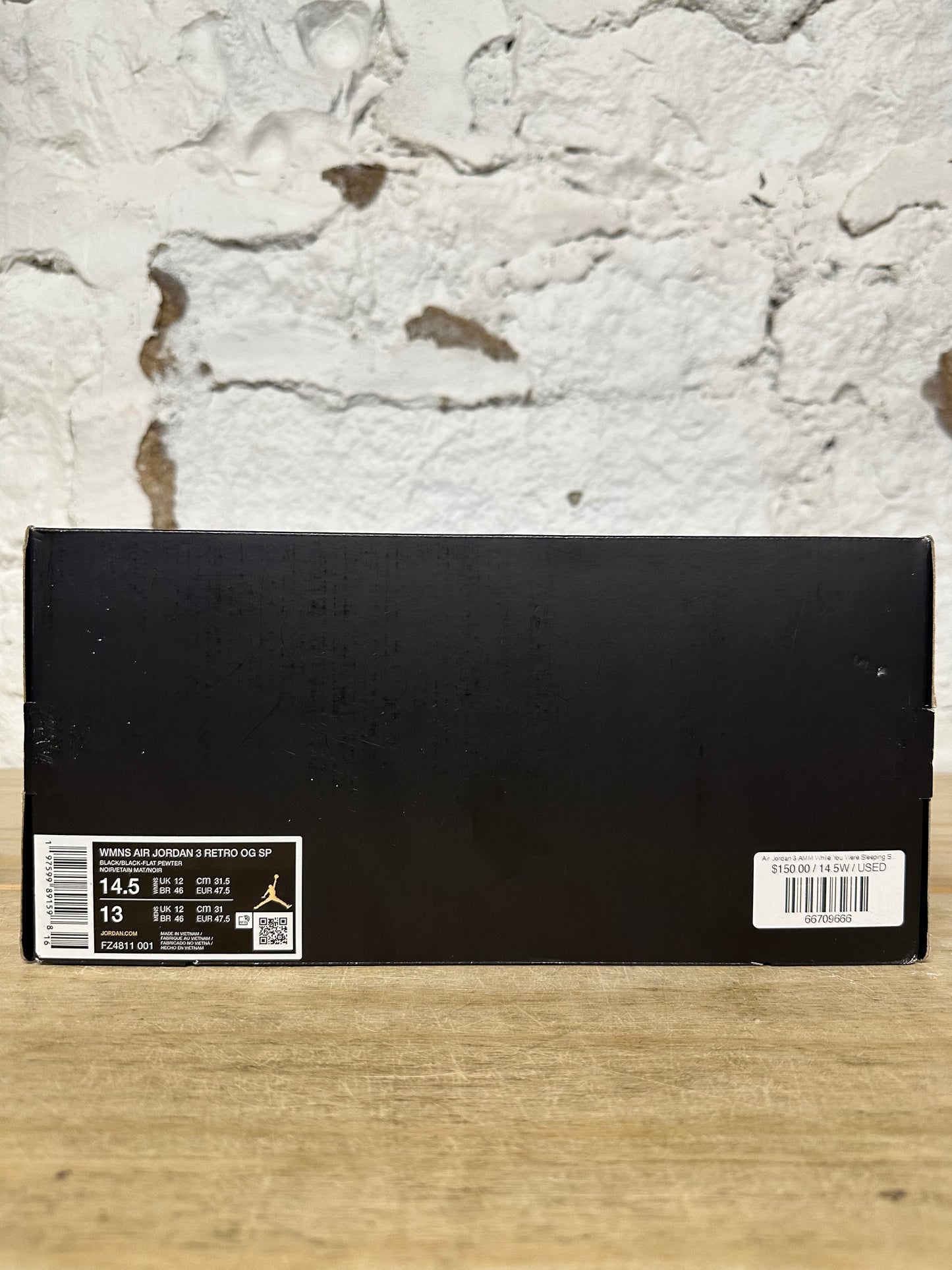 Air Jordan 3 A Ma Maniere While You Were Sleeping Sz 13 (14.5W)