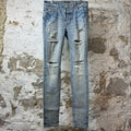 Amiri Distressed Blue Denim Jeans Sz 32