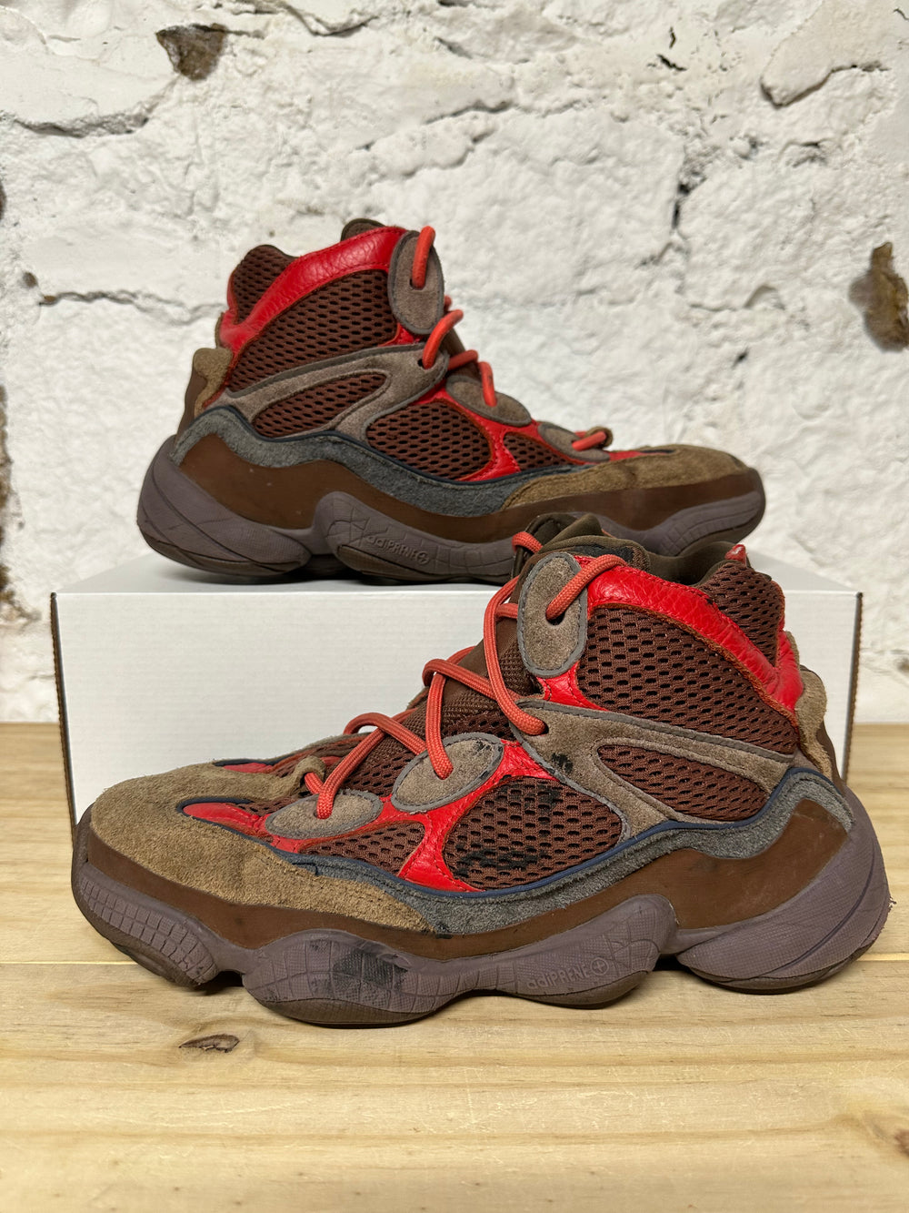 Yeezy 500 High Red Brown Sz 10