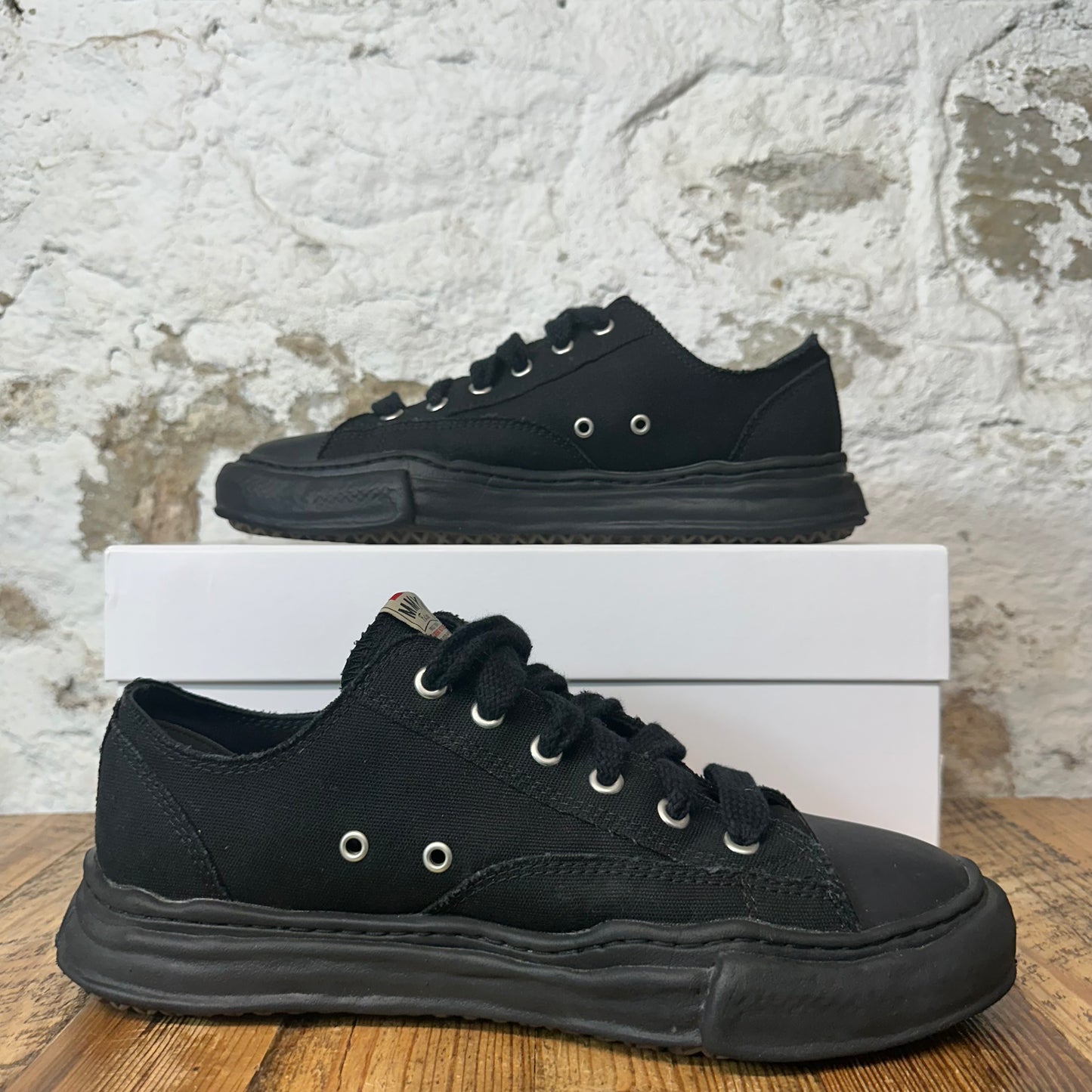 Maison Mihara Triple Black Peterson Sneaker Sz 14 (47)