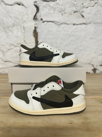 Air Jordan 1 Low Travis Scott Medium Olive Sz 10C DS